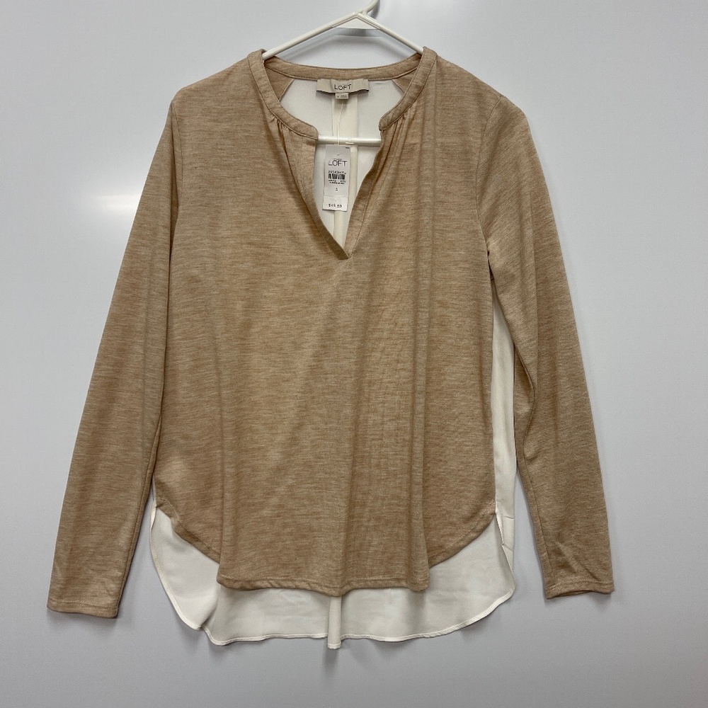 NWT‎ Ann Taylor Loft High Low Top Size Small